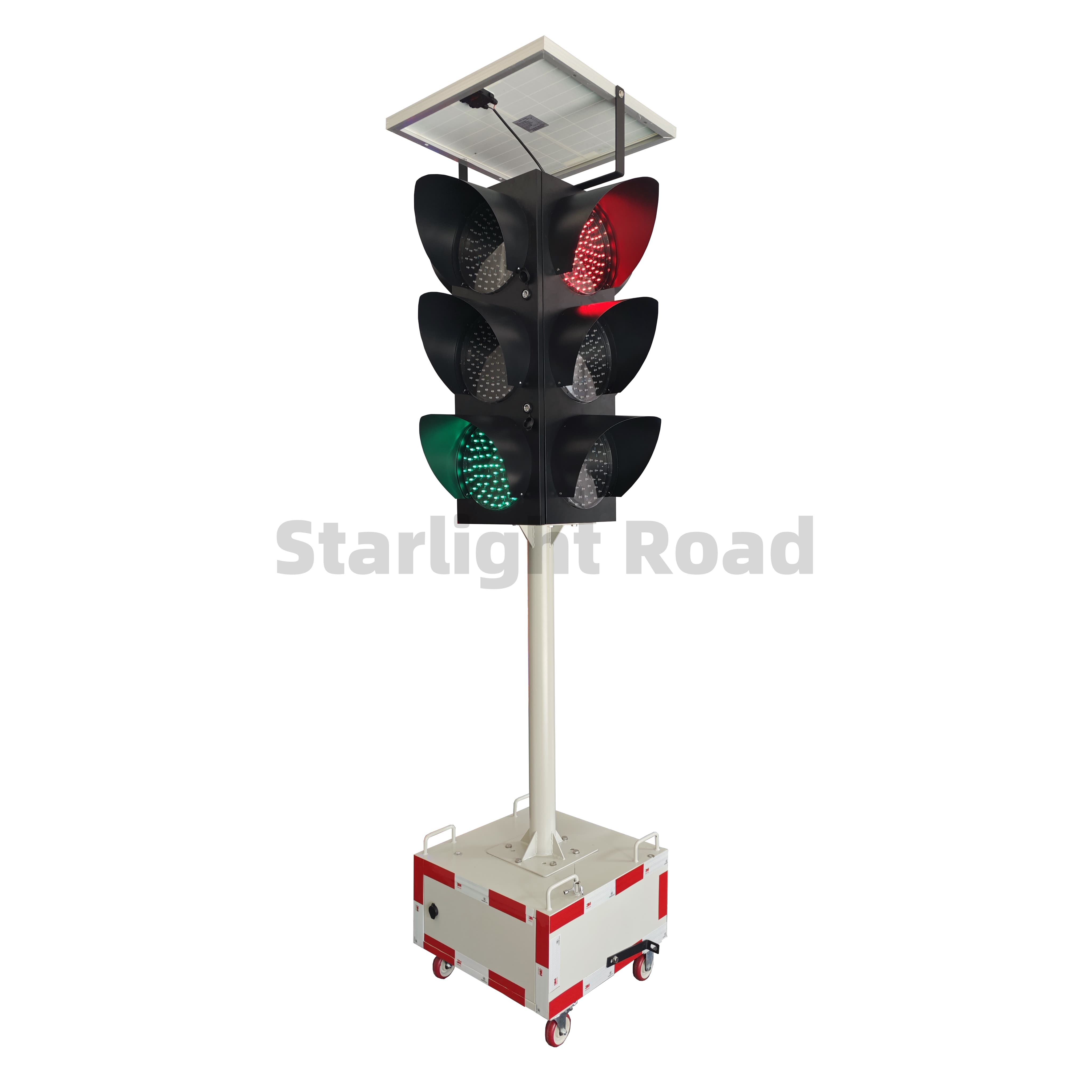 Portable Solar Traffic Signal Light